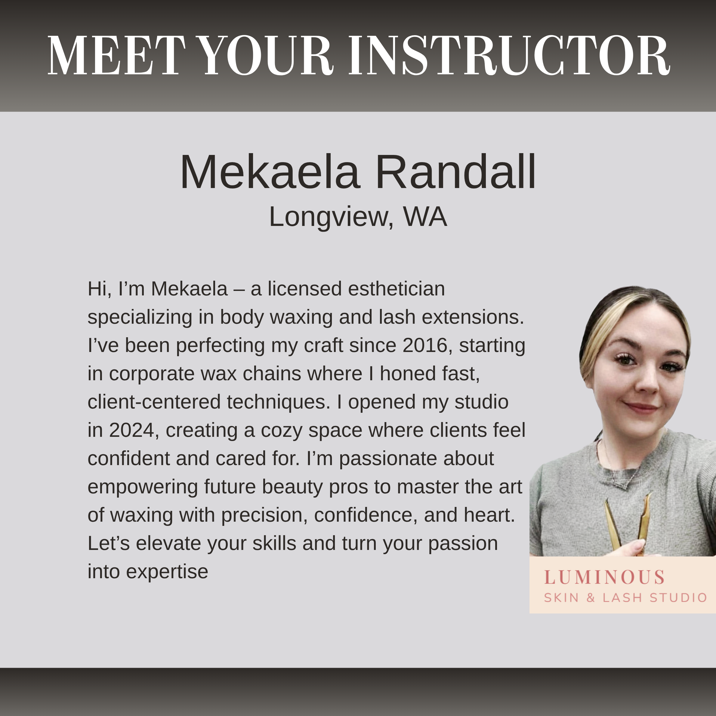 Brazilian Wax Mastery 1:1 | Longview WA